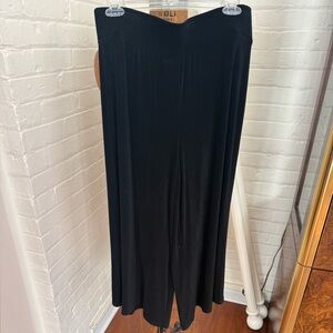 Travelers Chico's Elegant Black Wide Leg Pants